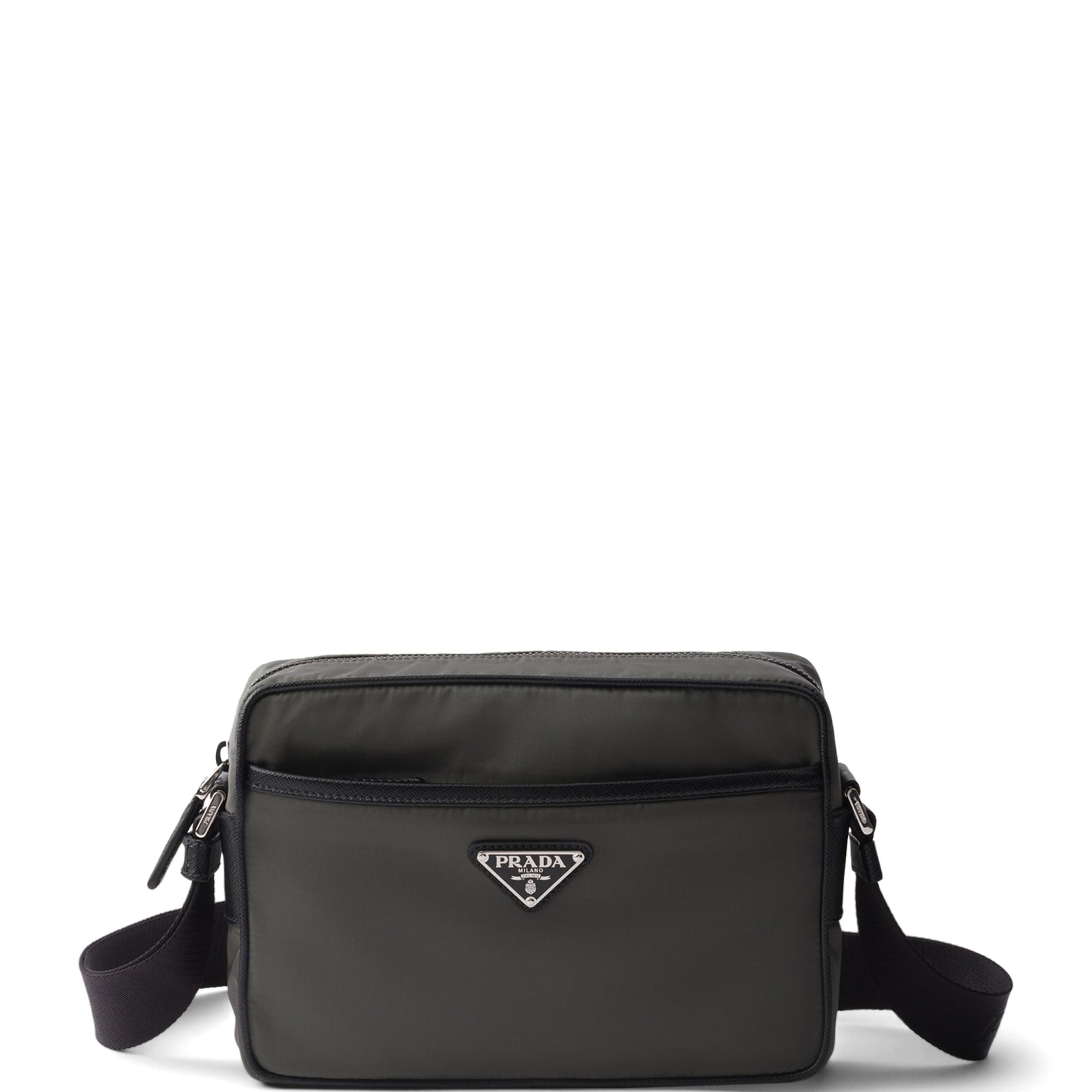 Prada Re-Nylon Saffiano leather-Trim Shoulder Bag
