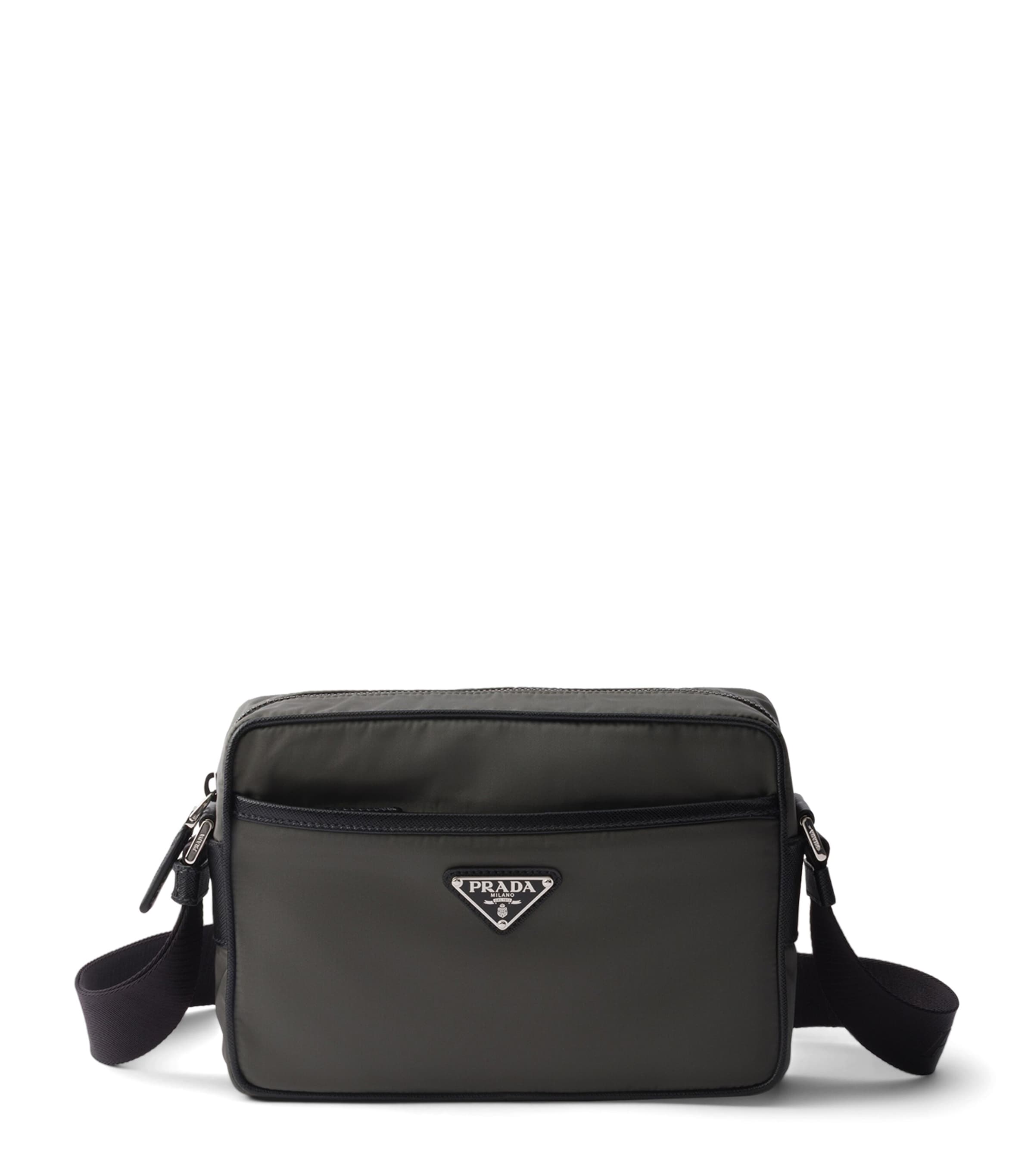 Prada Re-Nylon Saffiano leather-Trim Shoulder Bag