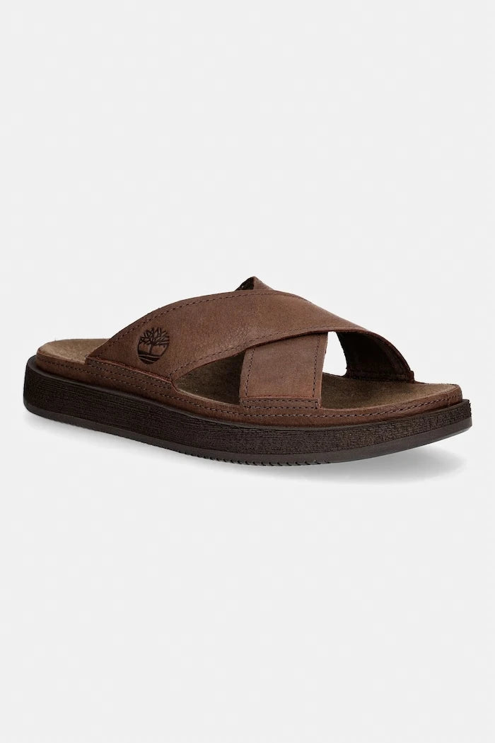 Timberland чехли мъжки от кожа Casco Cove Slide