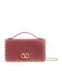 Valentino Garavani Pink VLogo Signature Wallet with Strap