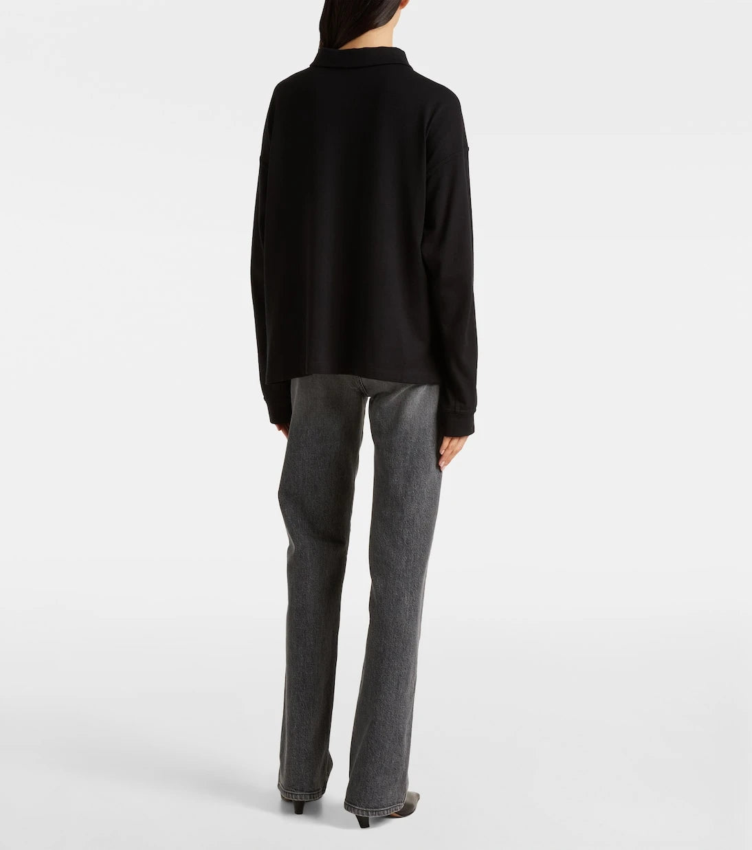 Khaite - Faithful silk jersey polo sweater