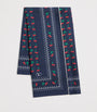 Valentino Garavani Blue Silk Cherryfic Print Scarf