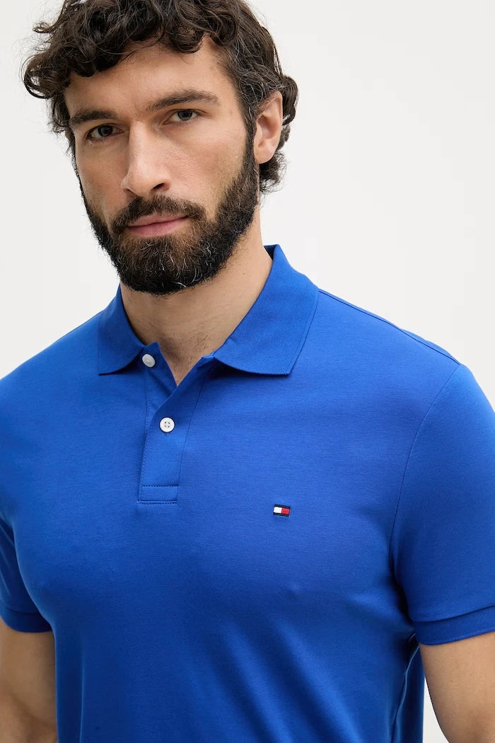 Tommy Hilfiger yakalı erkek pamuklu tişört