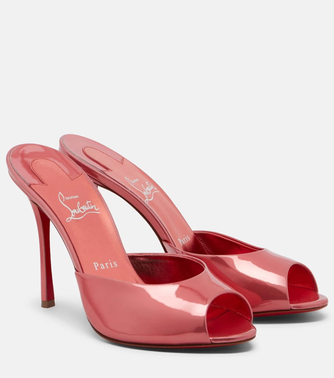 Christian Louboutin - Me Dolly laminated leather mules