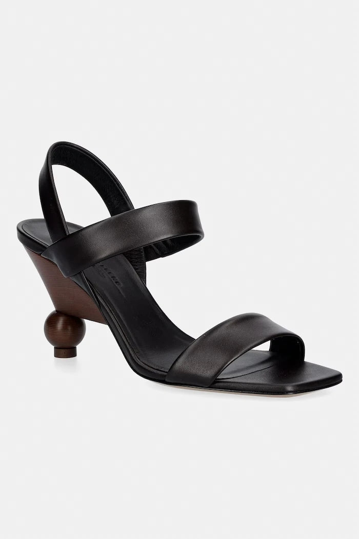 Weekend Max Mara сандали с висок ток от кожа Wkaaffetto