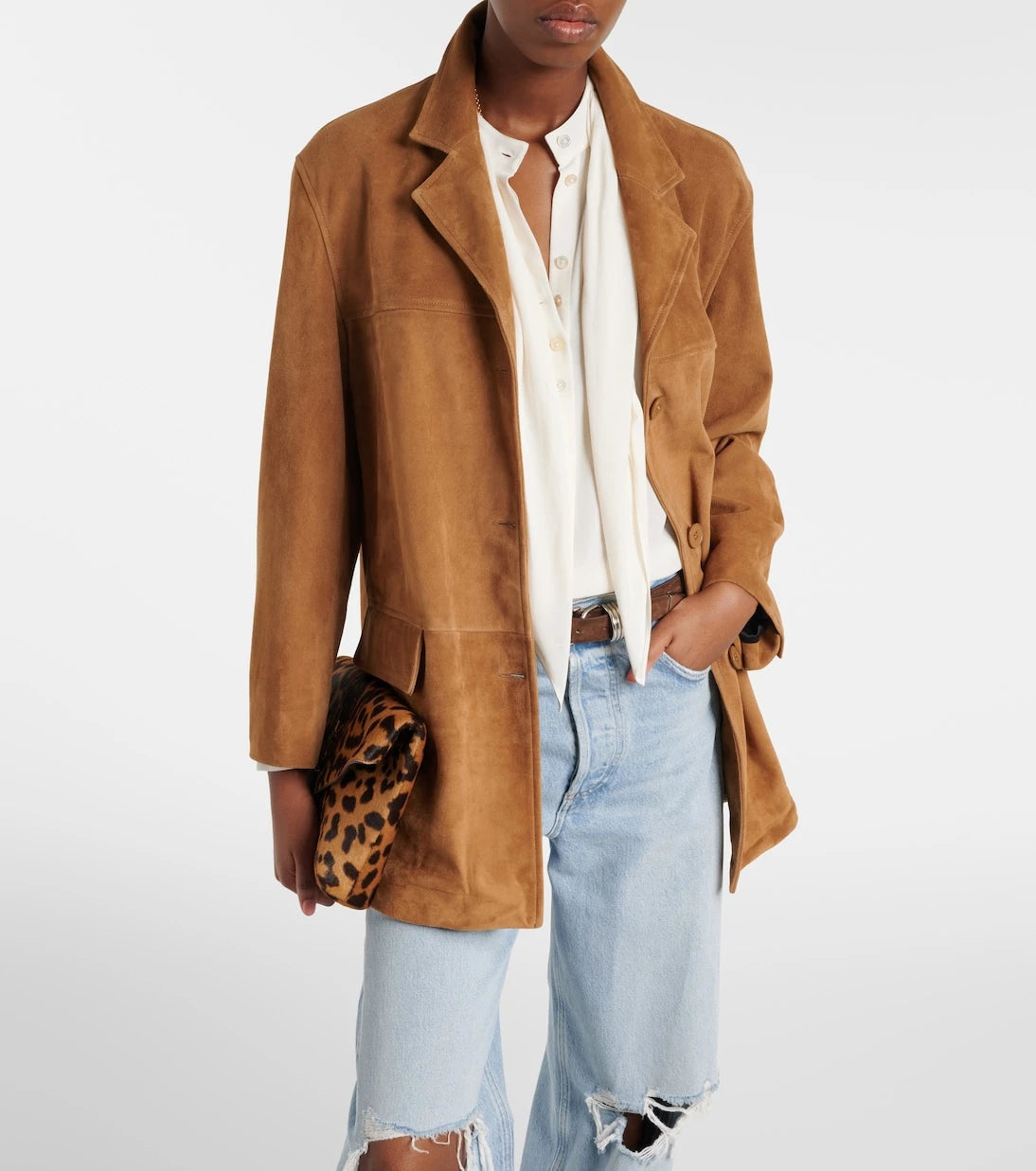 Nour Hammour - Voltia suede jacket