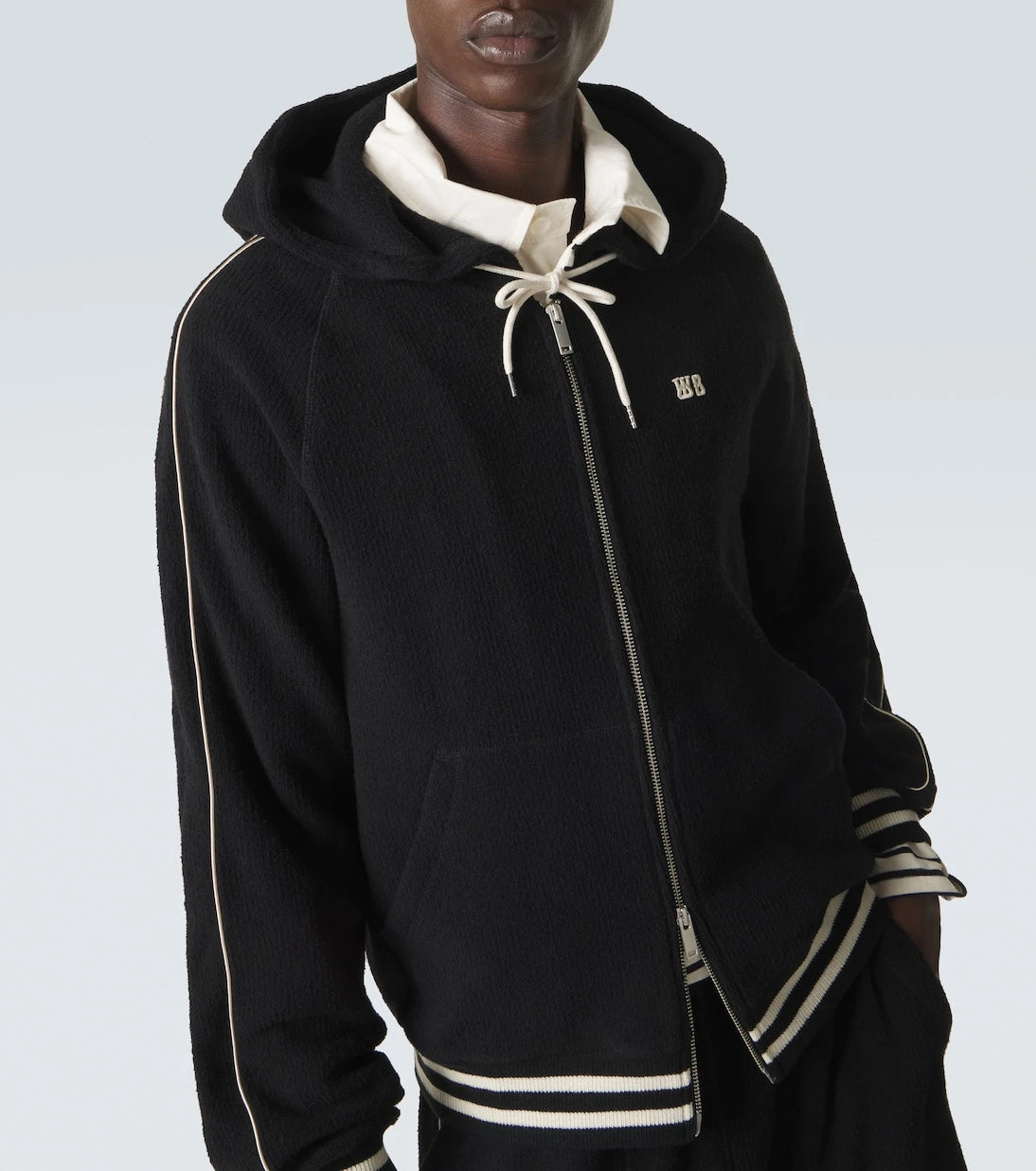 Wales Bonner - Prince cotton-blend terry hoodie