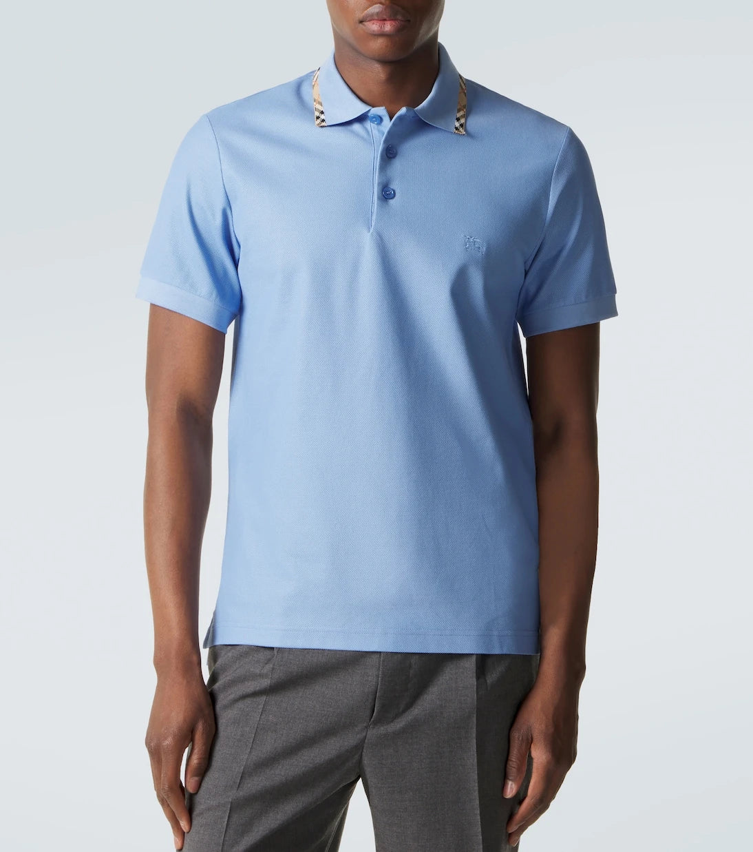 Burberry - Eddie cotton piqué polo shirt