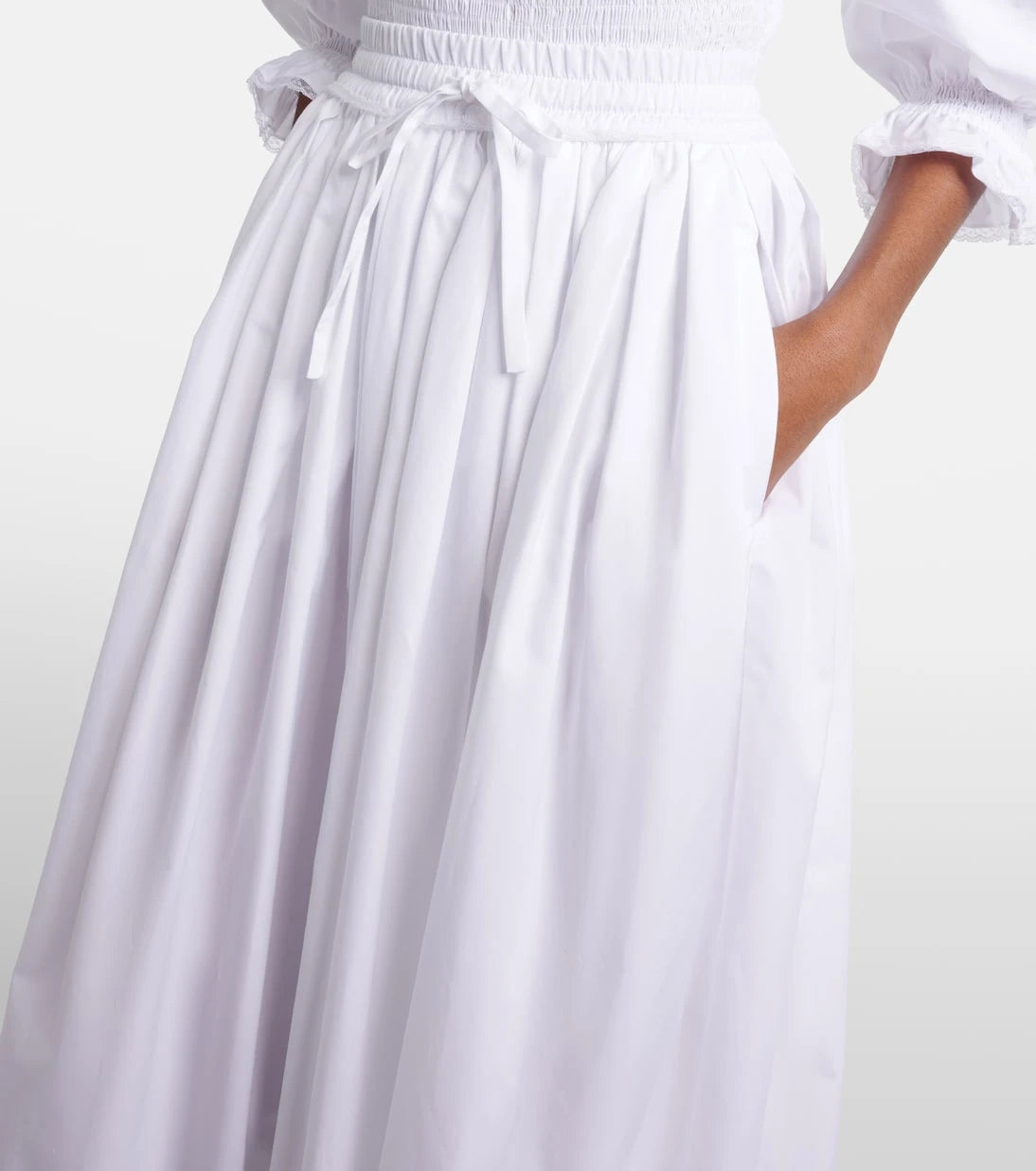Dolce&Gabbana - Cotton poplin midi skirt