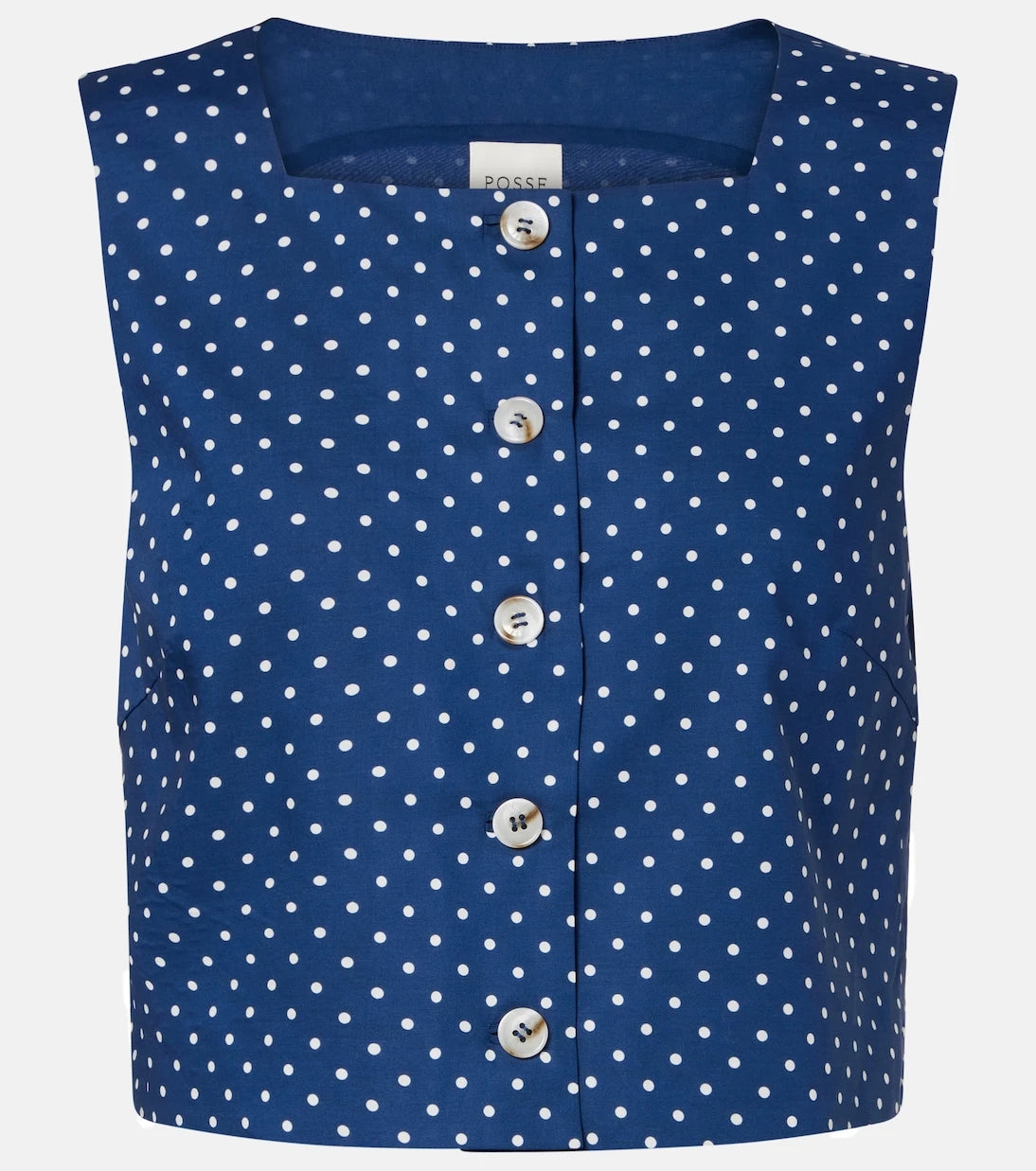 Posse - Rio polka-dot cropped top