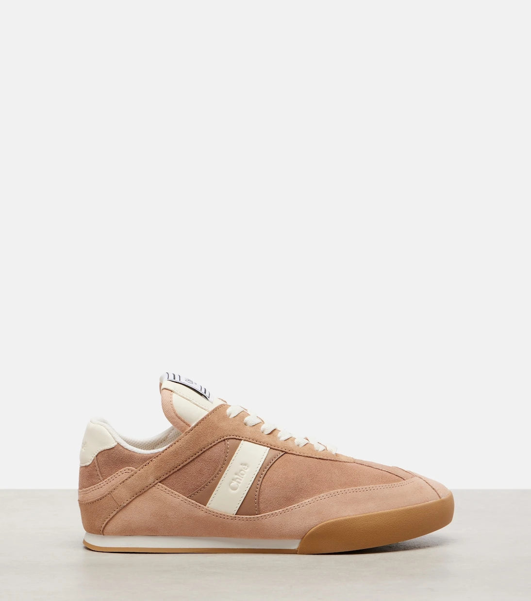 Chloé - Chloé Kick suede and leather sneakers