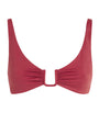 AWAY THAT DAY Burgundy Palma Bikini Top