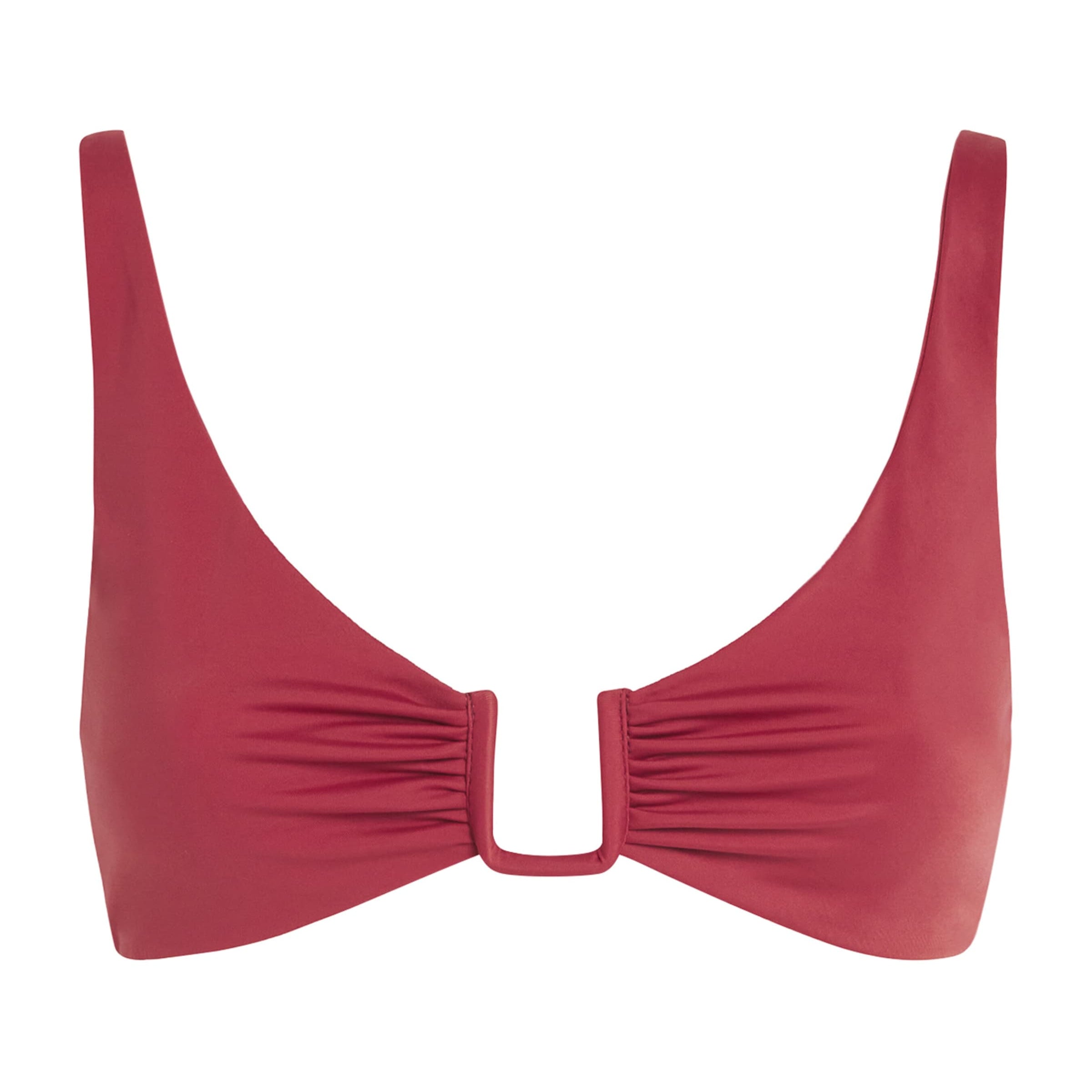 AWAY THAT DAY Burgundy Palma Bikini Top