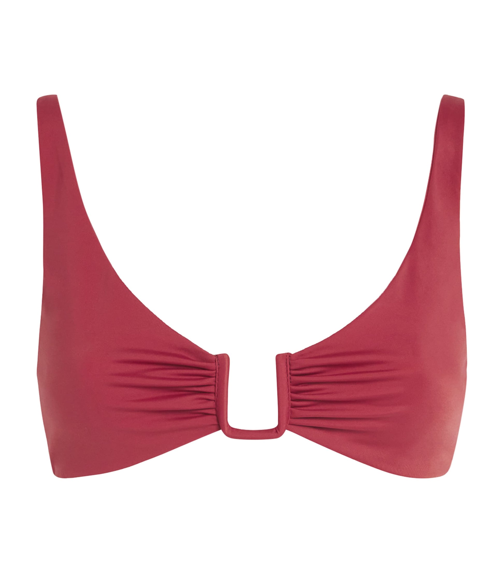 AWAY THAT DAY Burgundy Palma Bikini Top