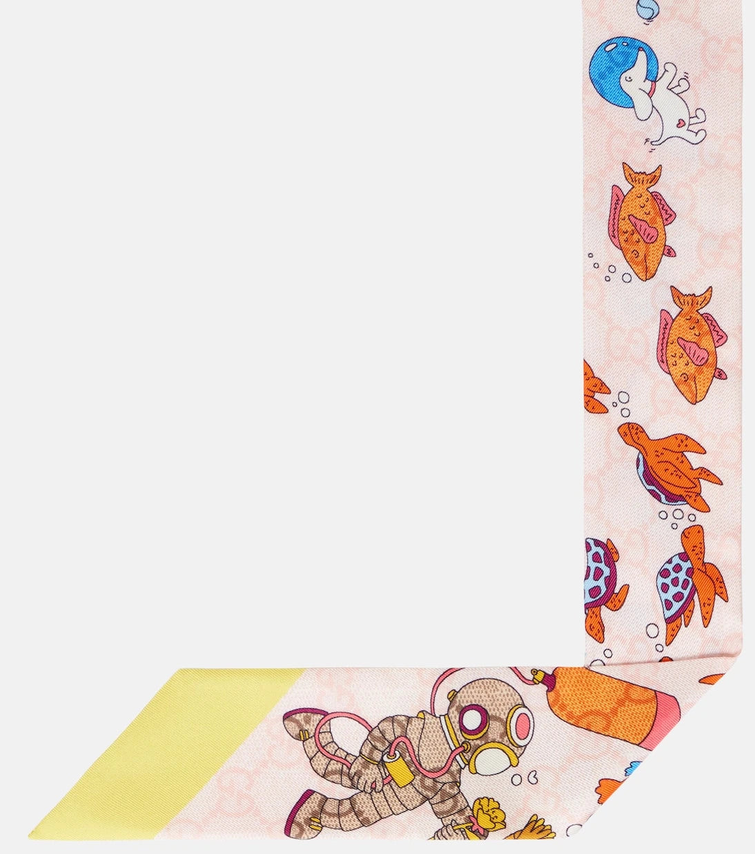 Gucci - Printed silk twill scarf
