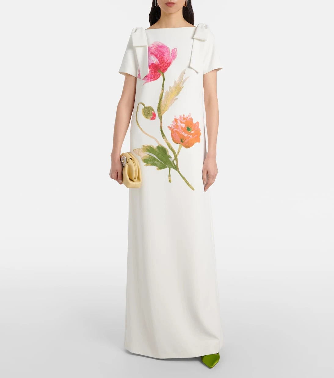 Carolina Herrera - Bow-detail floral gown