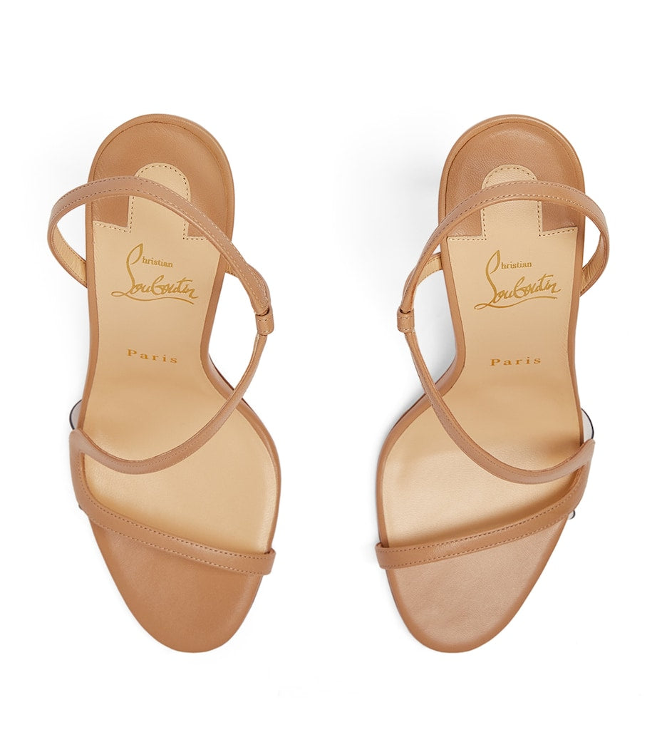 Christian Louboutin Nude Rosalie Leather Sandals 100