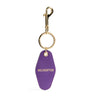 Purple Leather Helicopter Tag Keyring