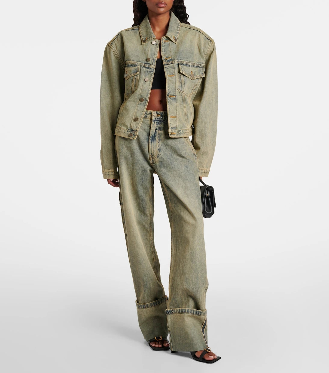 Entire Studios - Faded wide-leg jeans