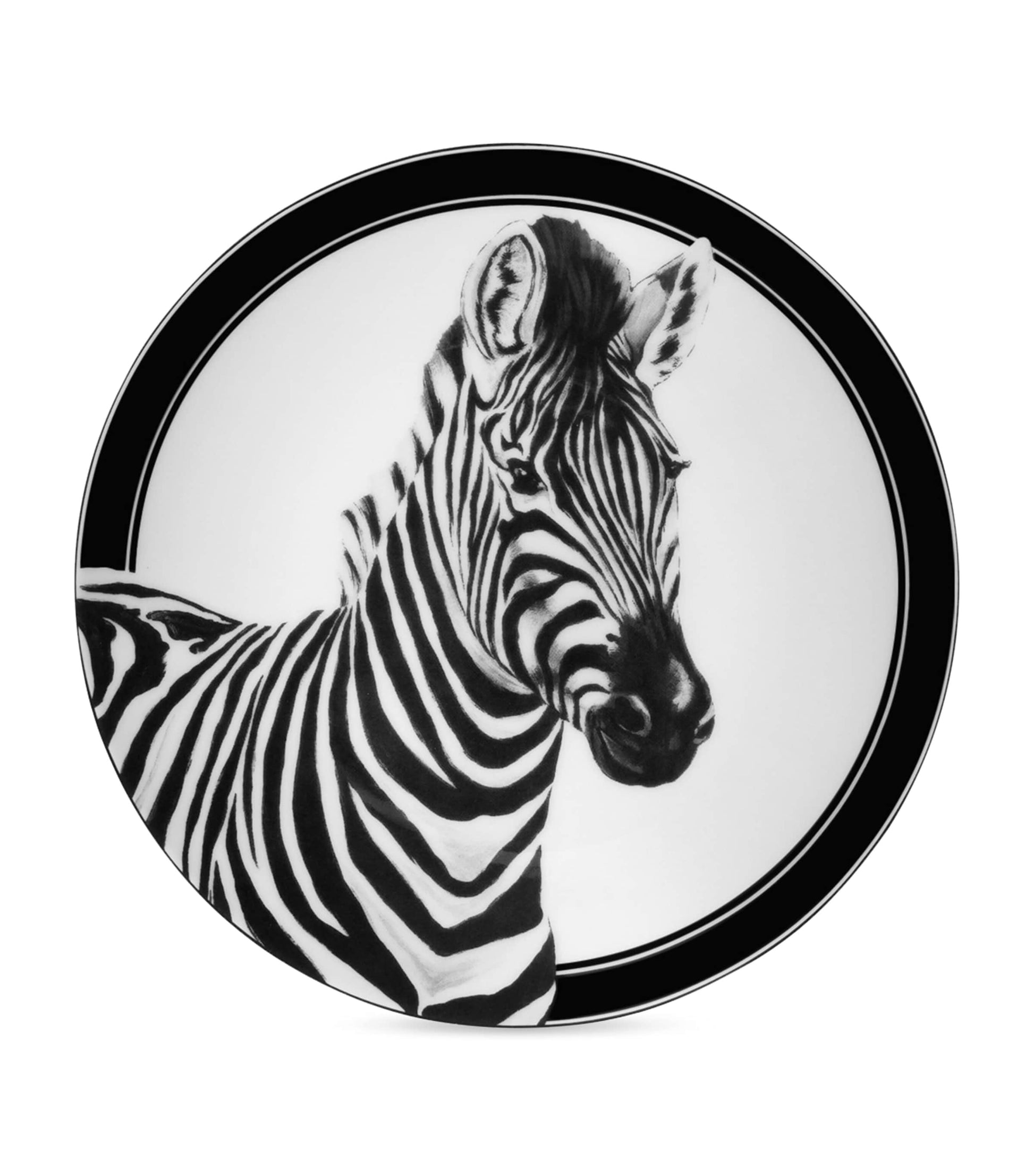 Set of 2 Zebra Bread Plates (17cm)