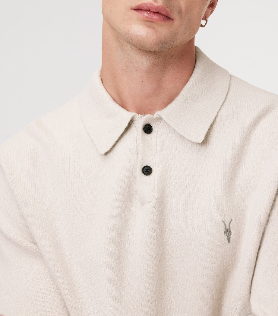 White Ramskull Statten Polo Sweater
