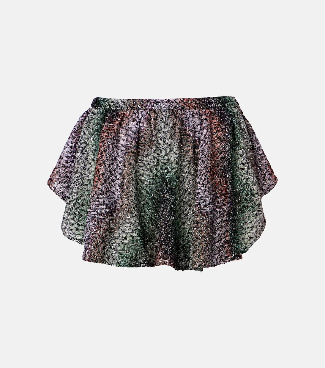 Missoni - تنورة قصيرة مزينة بالترتر واللامي