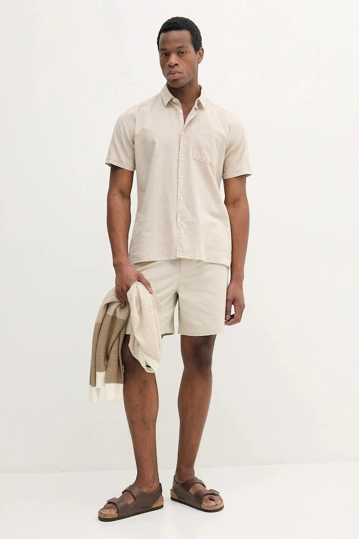 Barbour риза мъжка с лен Shirt Dept - Summer