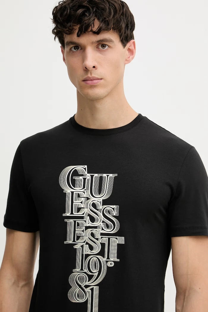 Guess erkek pamuklu elastanlı tişört