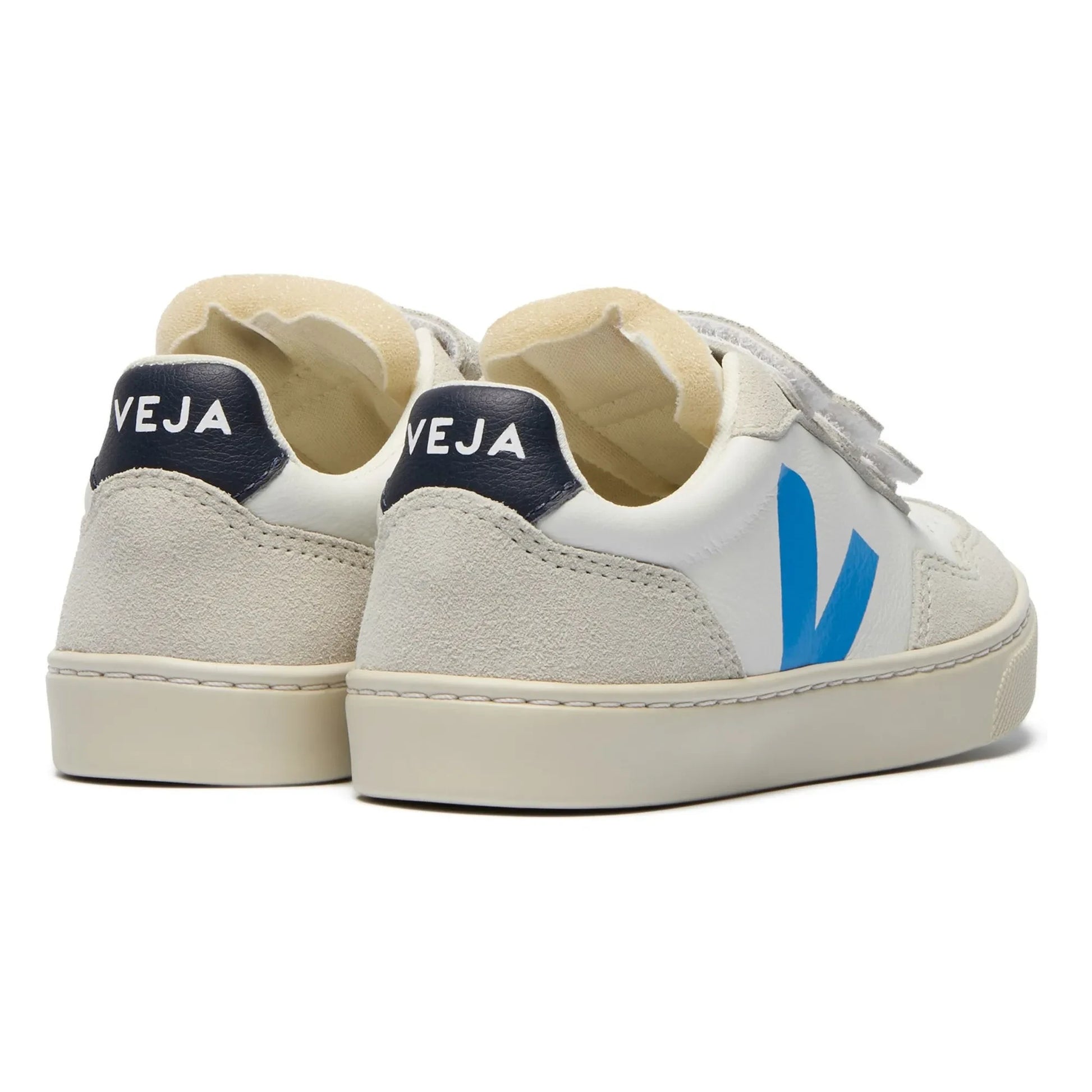 Veja - V-90 Leather Scratch Sneakers O.T. | Blue
