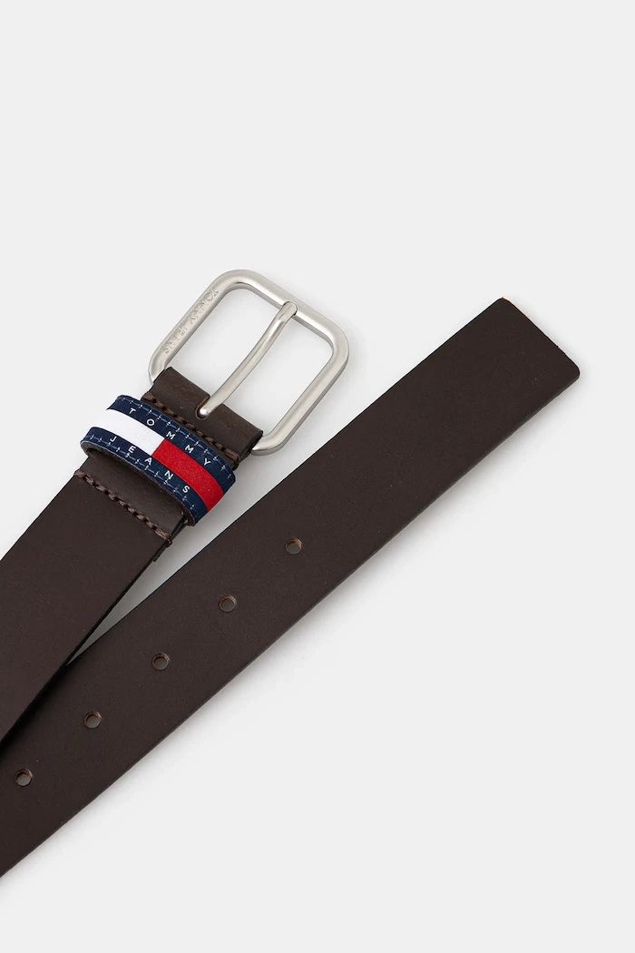 Tommy Jeans erkek deri kemer