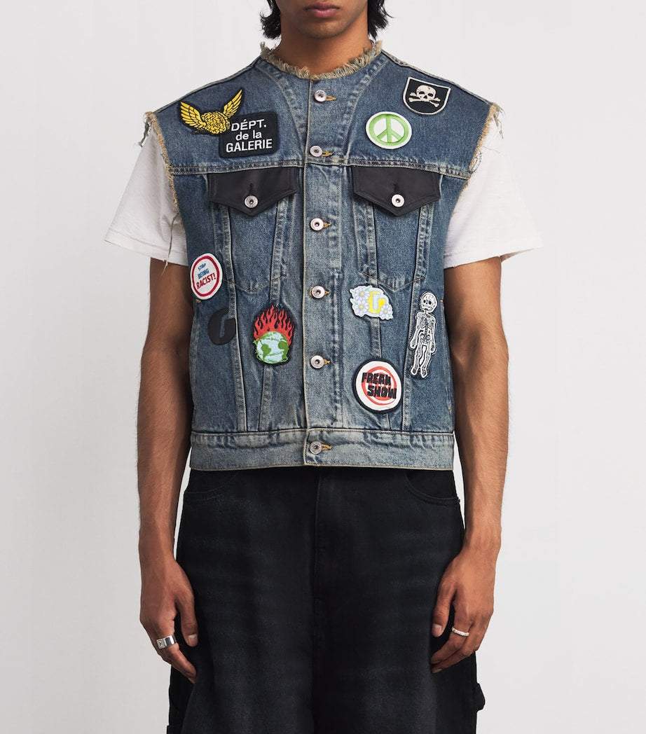 GALLERY DEPT. Blue Midnight Denim Waistcoat
