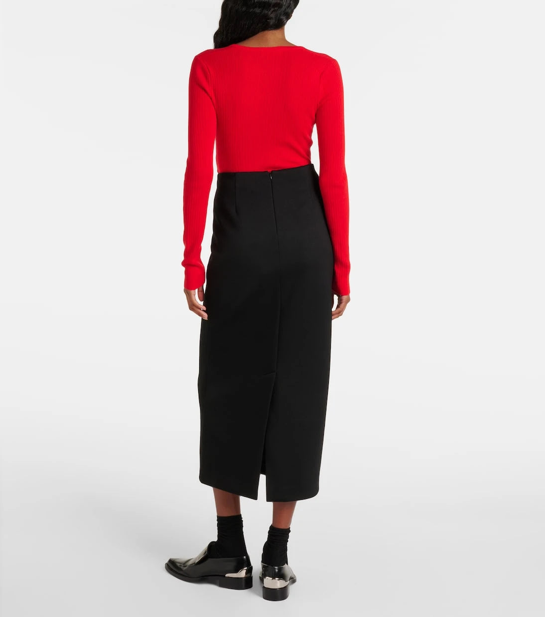 'S Max Mara - Jersey midi skirt