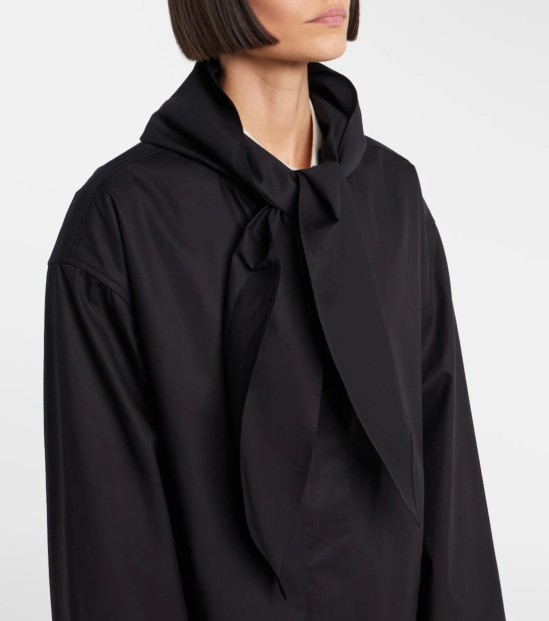 Toteme - Scarf-detail cotton jacket
