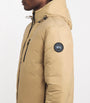 Canada Goose Beige Hooded Lodge Coat