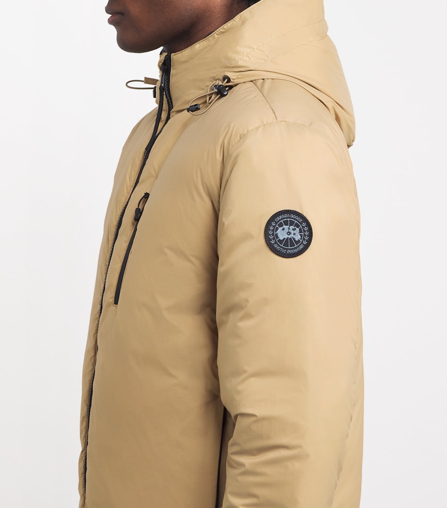 Canada Goose Beige Hooded Lodge Coat