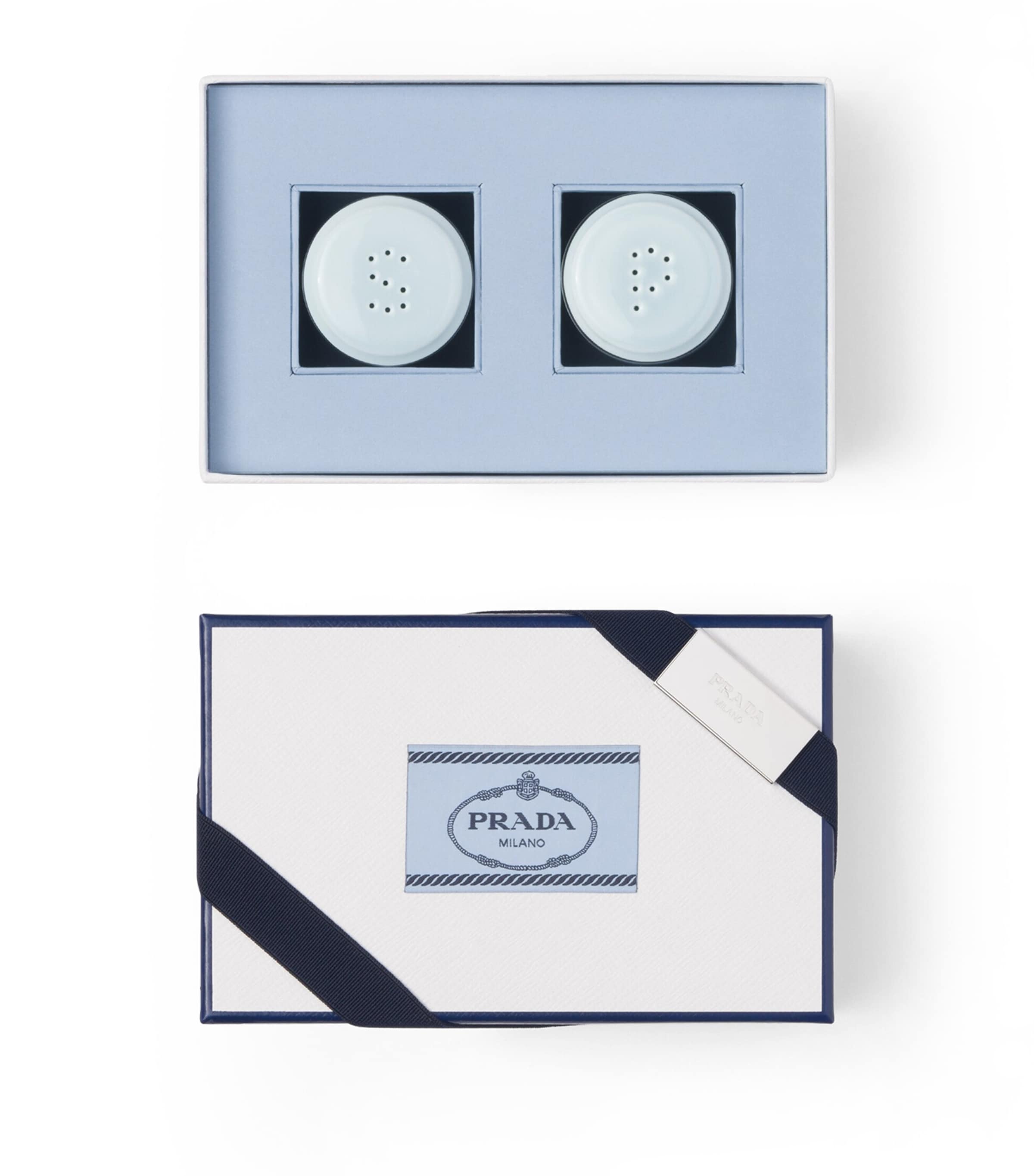 Prada Porcelain Salt and Pepper Shakers Set