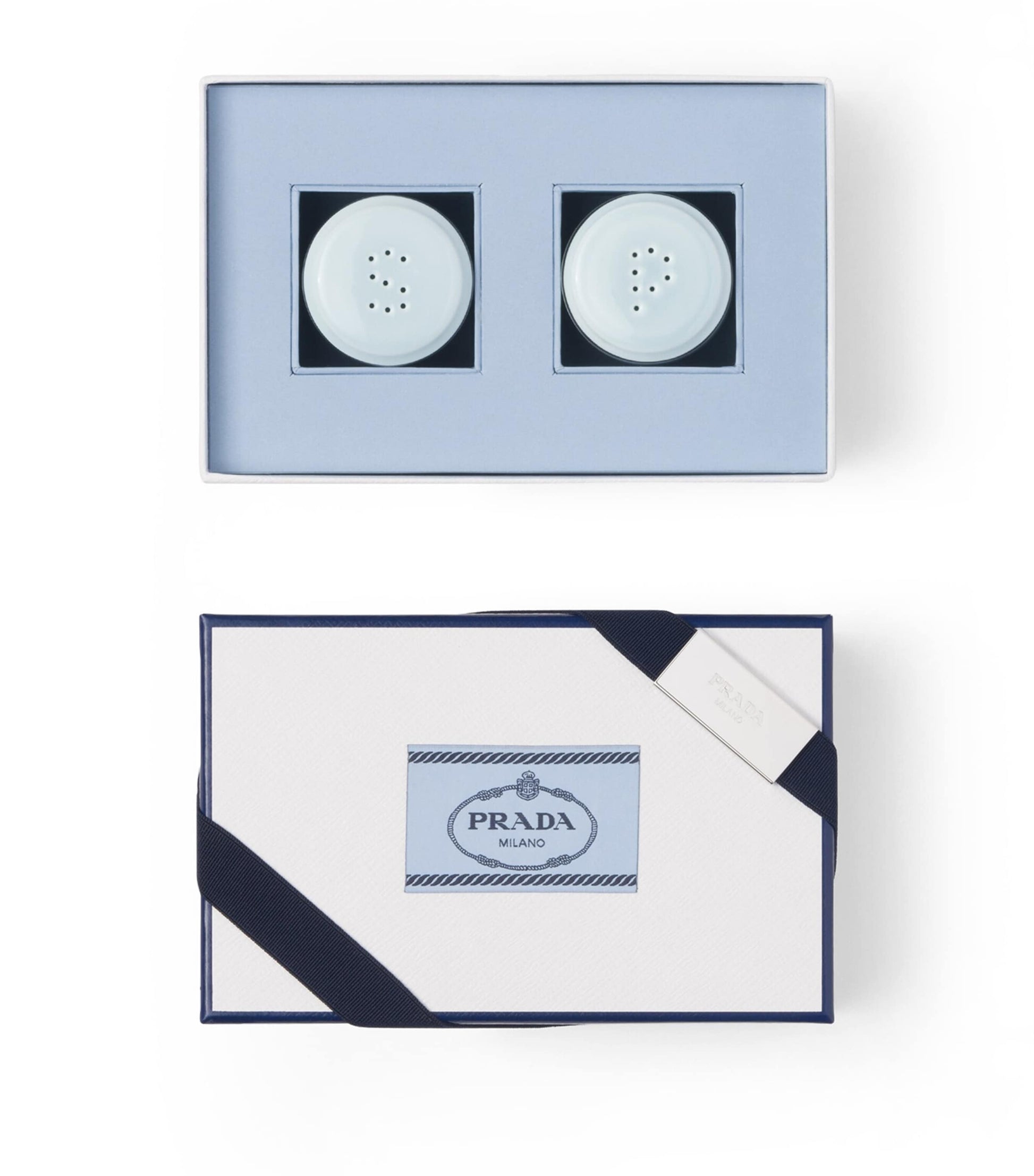 Prada Porcelain Salt and Pepper Shakers Set