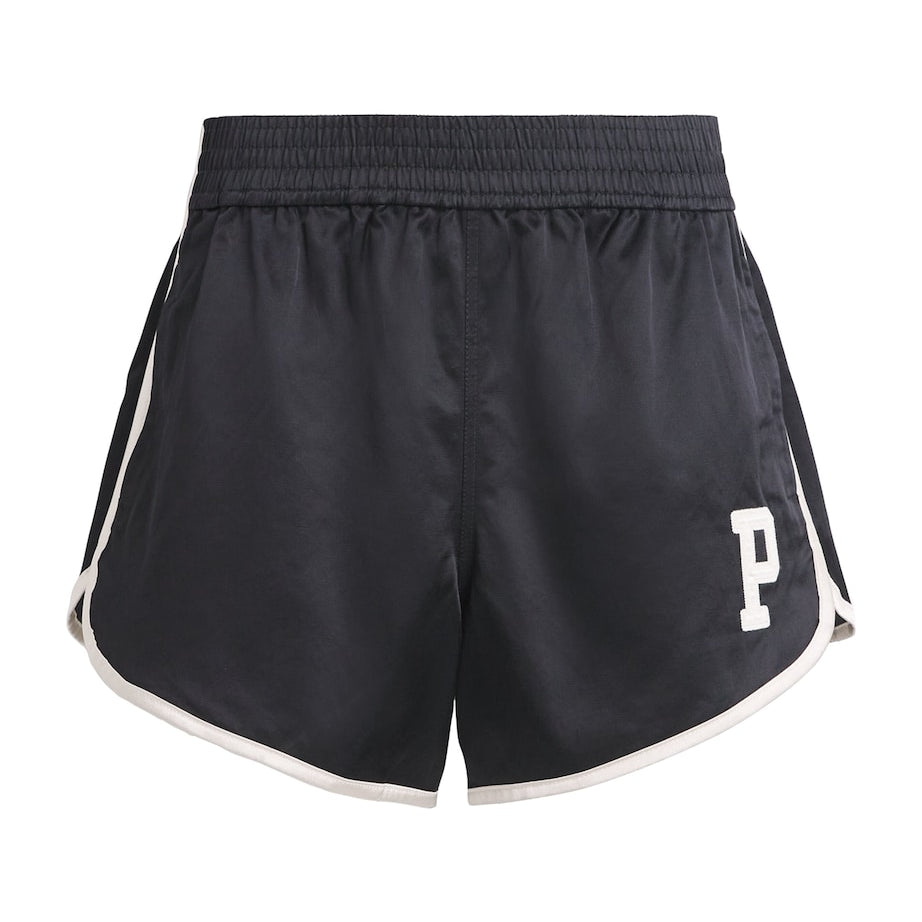 Sateen Logo Shorts POLO BLACK