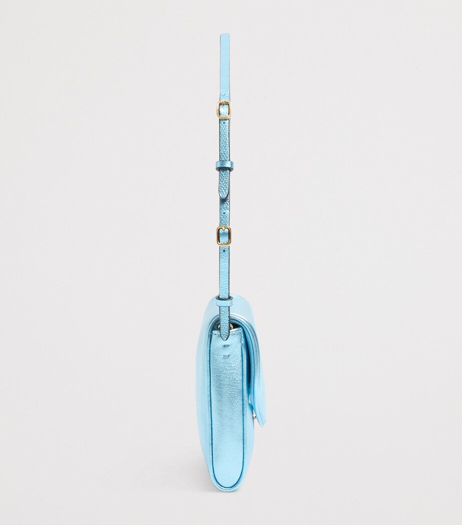 Valentino Garavani Small Leather DeVain Shoulder Bag