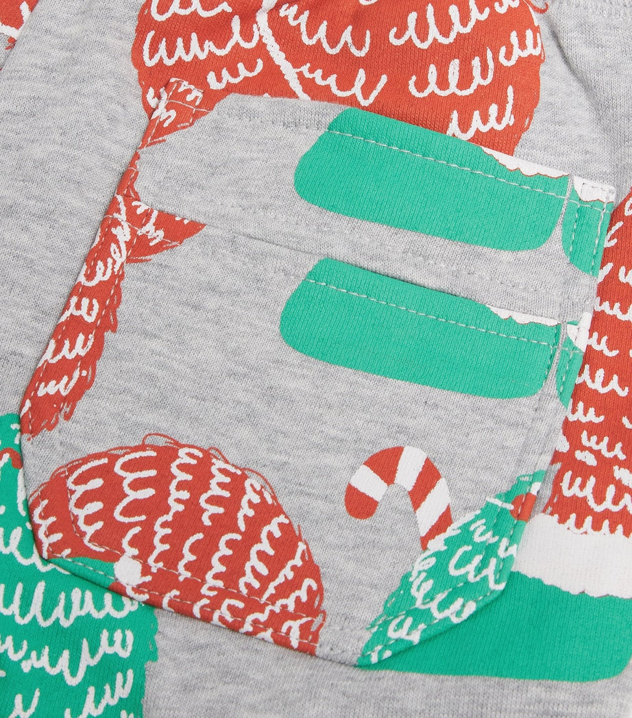 Organic Cotton Santa Print Sweatpants (3-14 Years)