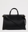 Burberry Black Medium Calfskin Cotswolds Tote Bag