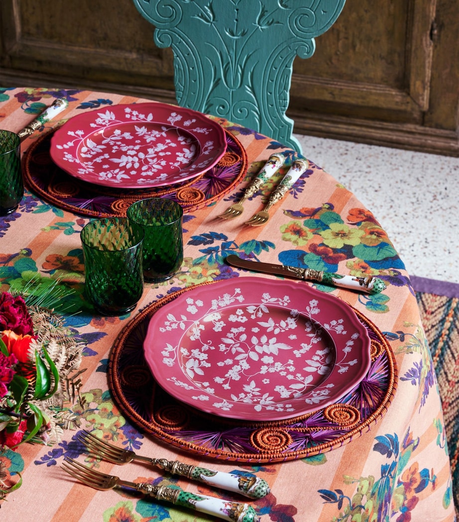 Cabana Magazine x Ginori 1735 Porcelain Floral Plate Set