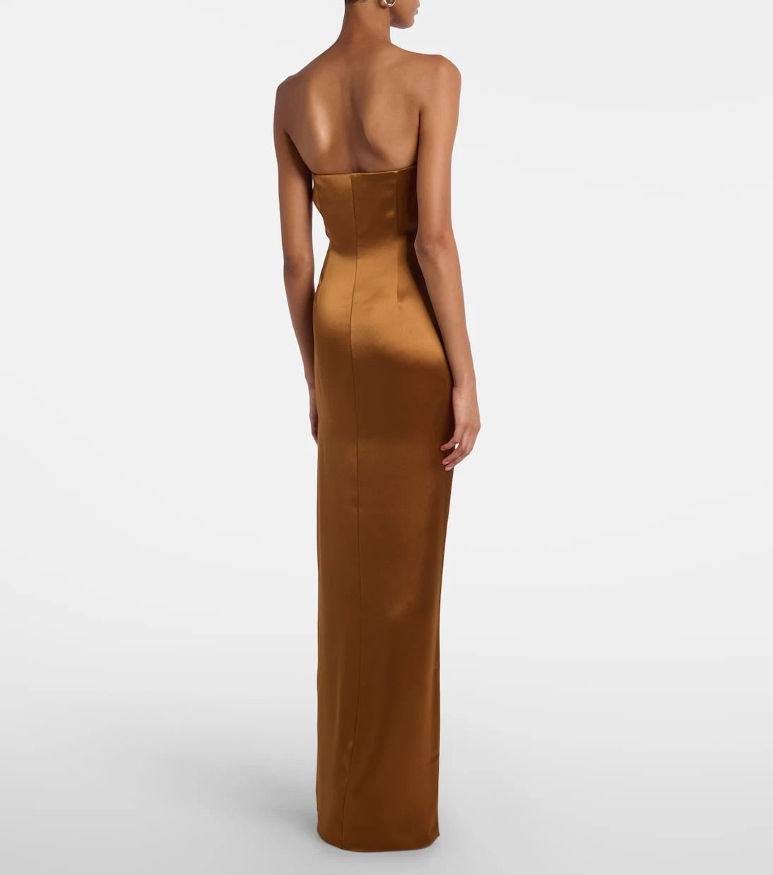 Galvan - Satin bustier gown