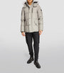 Moose Knuckles Grey Shearling-Trim 3Q Jacket