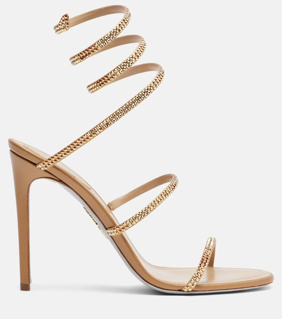 Rene Caovilla - صندل كليو ساتان مُزيَّن