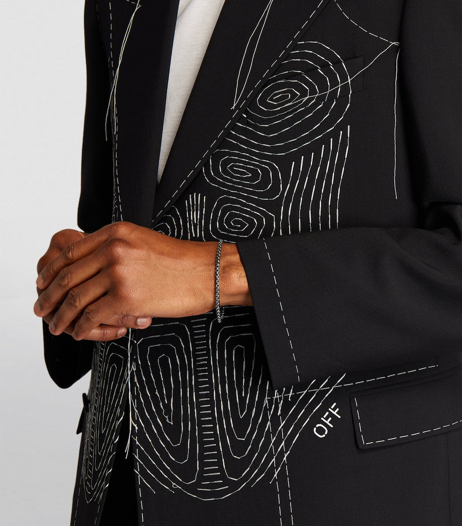 Rhodium-Plated Box-Chain Bracelet