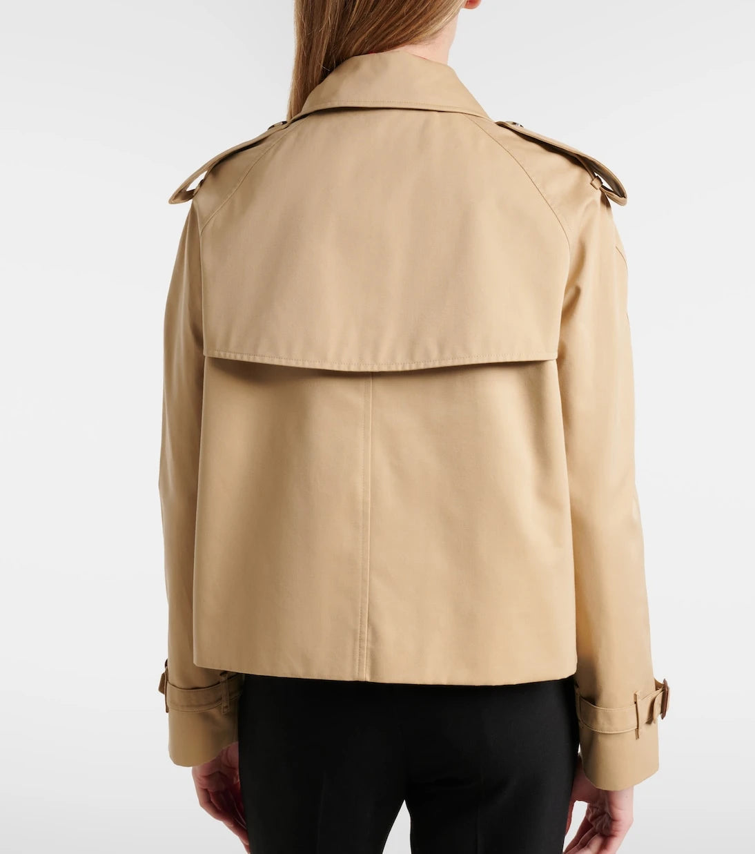 Burberry - Cropped cotton gabardine jacket