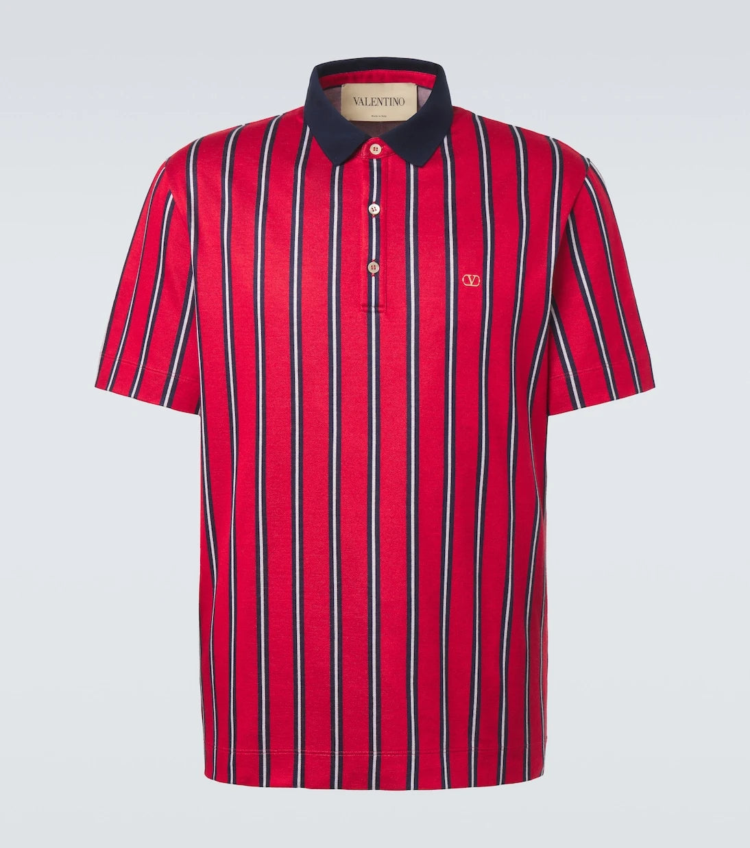 Valentino - VLogo striped polo shirt