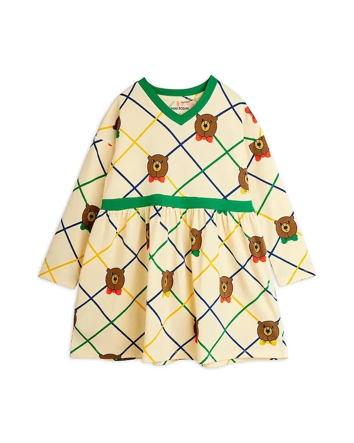 Mini Rodini Bear Çocuk Pamuk Elbise
