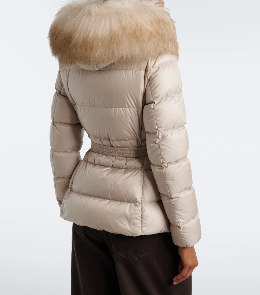 Moncler - Boed shearling-trimmed down jacket